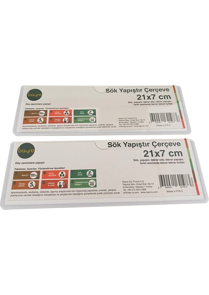 Sök Yapıştır Çerçeve (21X7) (NP00052) Yatay 2 Li