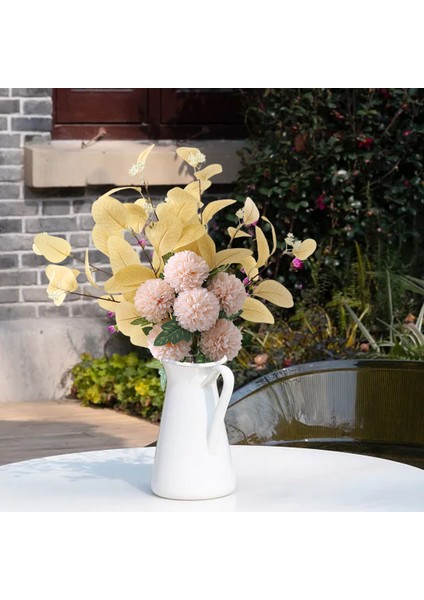 Yapay Okaliptüs Yaprağı Topu Krizantem Buketi (Yurt Dışından) fırsatları