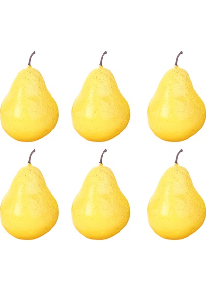 6 Adet Simüle Meyve-90# Köpük Ananas (Yurt Dışından)