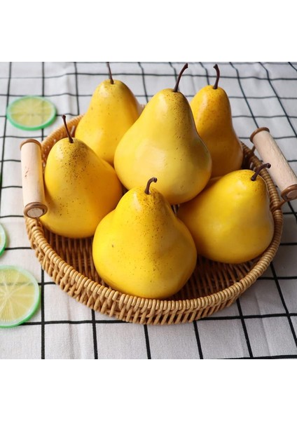 6 Adet Simüle Meyve-90# Köpük Ananas (Yurt Dışından)