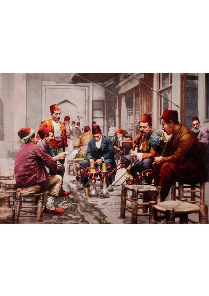Kahve Kültürü Temalı Kanvas Tablo