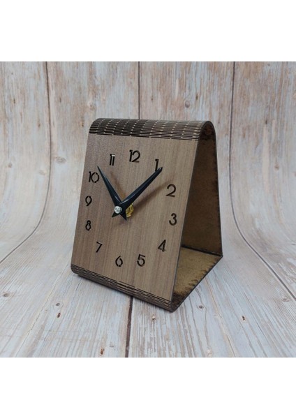 Dekoratif Ahşap Desenli Ofis Masa Saati Dekor Hediye Süs fiyatları