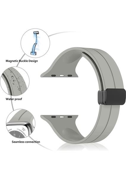 Apple Watch Uyumlu 38MM 40MM 41MM 1/2/3/4/5/6/se/7/8/9 Kordon Mıknatıslı Kordon fiyatları