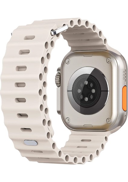 Apple Watch Uyumlu 42MM 44MM 45MM 49MM 1/2/3/4/5/6/se/7/8/9 Ultra Kordon Ocean Loop Kordon