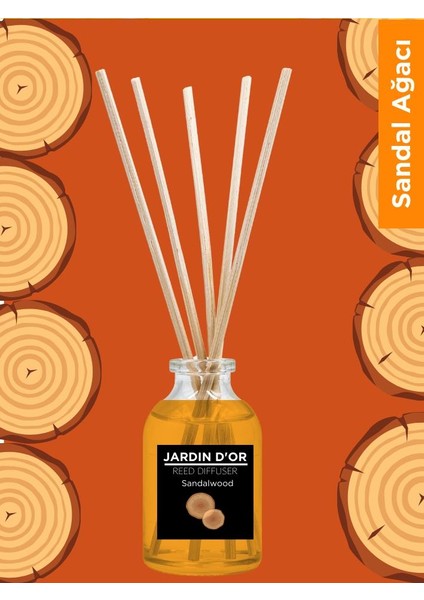 4'lü Çubuklu Oda Kokusu Seti- Avantajlı Paket 50 ml (Kır Çiçekleri-Kardelen-Limon-Sandal Ağacı) Reed Diffuser