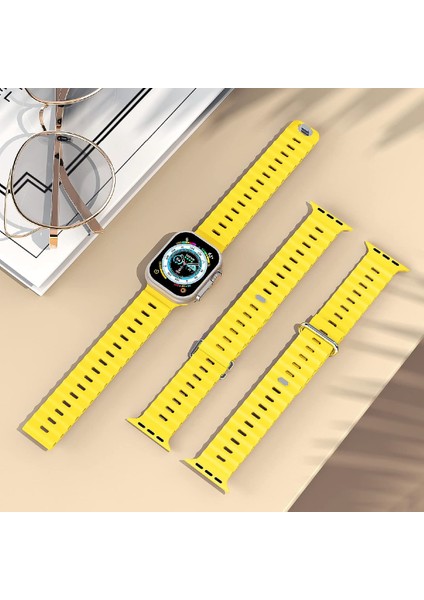 Apple Watch Uyumlu 38MM 40MM 41MM 1/2/3/4/5/6/se/7/8/9 Kordon Ocean Loop Kordon