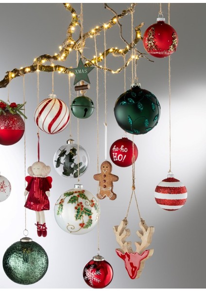 Laromita Decoration Ho Ho Ho Yılbaşı Süsü S / Kırmızı