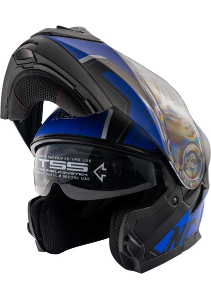 Stars Çene Açılır Mavi Kask (Ece Belgeli) fiyatları