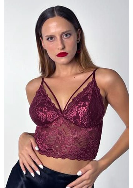 Kadın Dantelli Şık Bralet