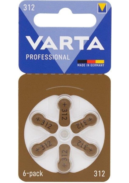 Varta Işitme Pili NO:312