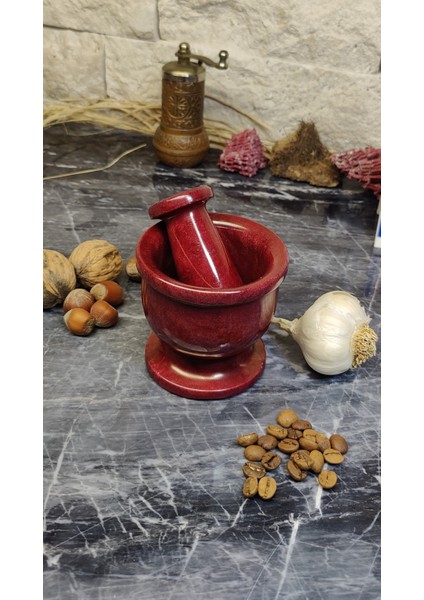 Mermer Renkli Havan Biblo 8X8CM