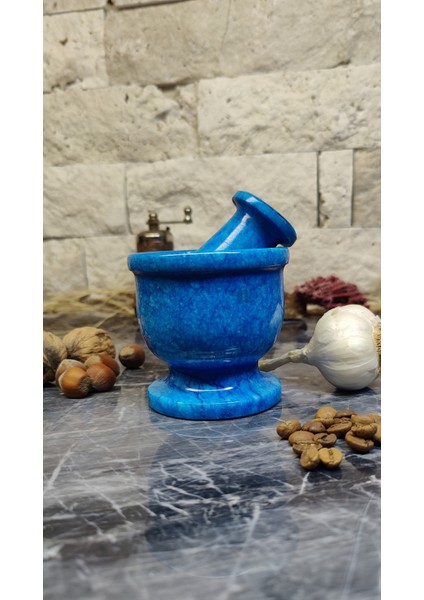 Mermer Renkli Havan Biblo 8X8CM