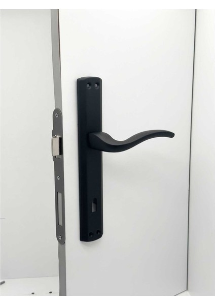 Trim Mat Siyah Lüx Aynalı Oda Kapı Kolu 4 Takım fiyatları