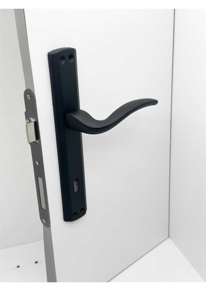 Trim Mat Siyah Lüx Aynalı Oda Kapı Kolu 4 Takım fırsatları