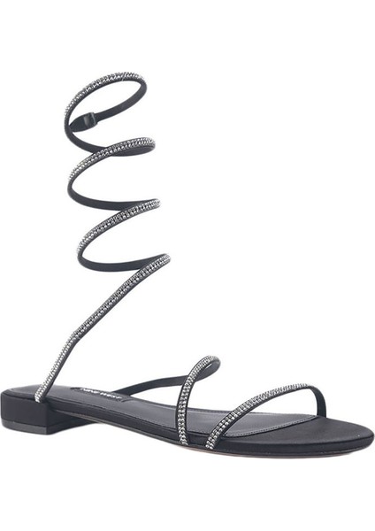 Logan 3fx Siyah Kadın Düz Sandalet fiyatları
