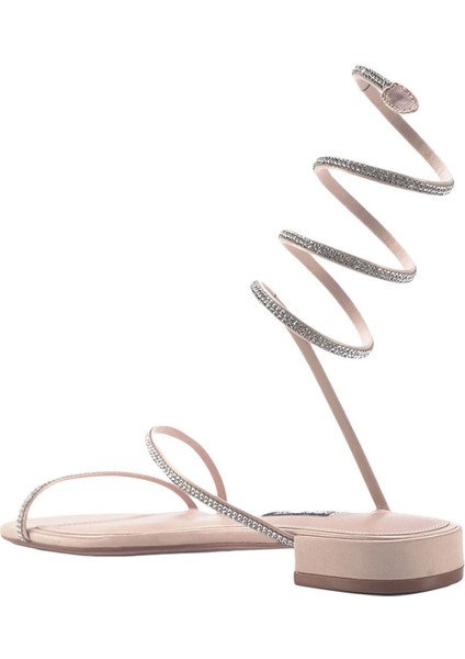 Logan 3fx Bej Kadın Düz Sandalet modelleri