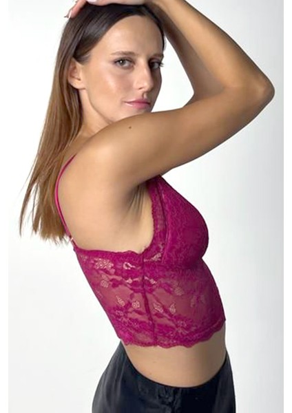 Kadın Dantelli Şık Bralet