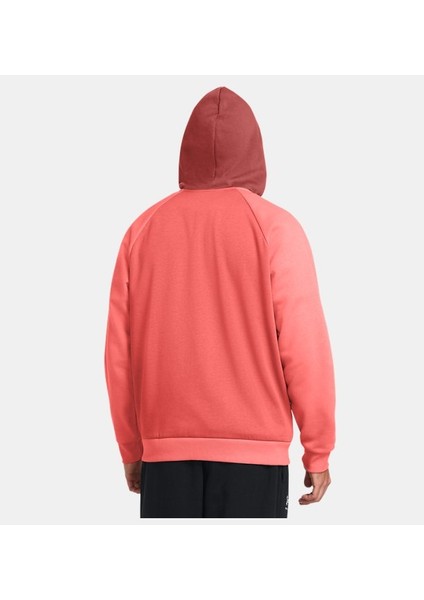 Under Armour Rival Flc Fz Colorblock Erkek Kırmızı Sweatshirt 1383096-611