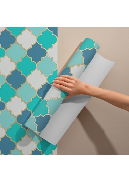 Mozaik Görünümlü Şeffaf Yapışkanlı Folyo, Arabik Desenli Folyolar, Mutfak, Tezgah, Masa, Dolap Kaplama Folyosu, Isıya Dayanıklı, Su Geçirmez, Yapışkan Folyolar, Sticker, Büyük Ebatlı, Dekoros modelleri