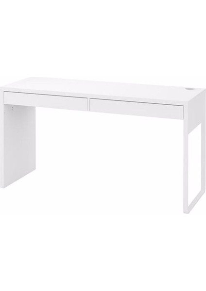 Mıcke Çalışma Masası, Beyaz Renk 142X50 cm Çalışma Ünitesi Ev-Ofis