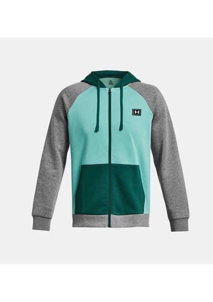 Under Armour Erkek UA Rival Fleece Colorblock Tam Boy Fermuarlı 1383096-482