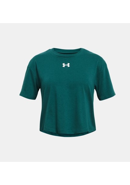 Kız Çocuk UA Crop Sportstyle Logo Kısa Kollu 1380878-449