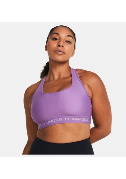 Kadın Armour® Mid Çapraz Sırtlı Spor Sütyeni 1361034-560
