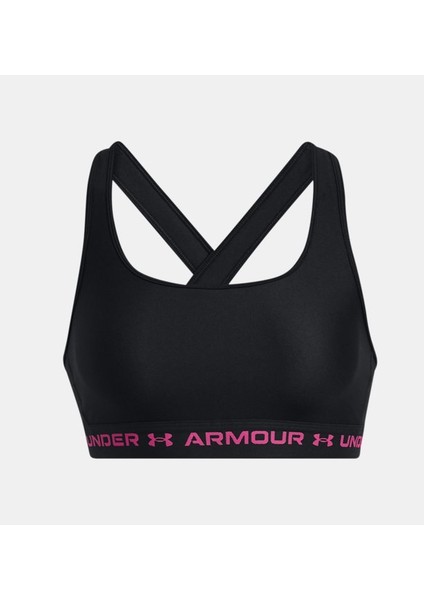 Kadın Armour® Mid Çapraz Sırtlı Spor Sütyeni 1361034-004
