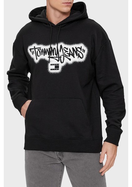 Pamuklu Relaxed Fit Kapüşonlu Sweatshirt Erkek Sweatshirt Dm0Dm18419 Bds
