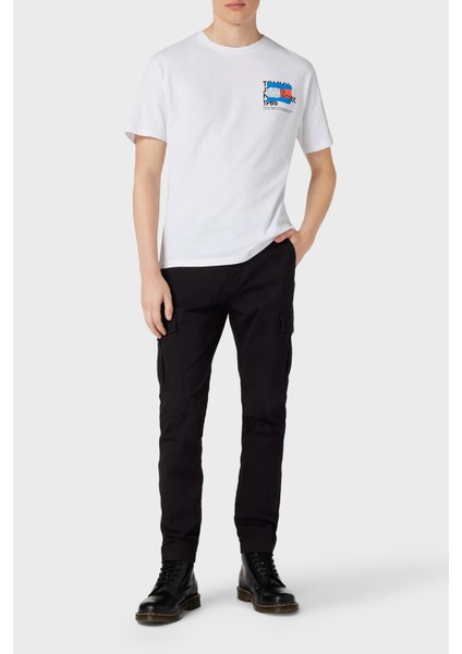 Pamuklu Regular Fit Bisiklet Yaka T Shirt Erkek T Shirt DM0DM18271 Ybr