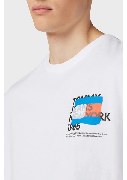 Pamuklu Regular Fit Bisiklet Yaka T Shirt Erkek T Shirt DM0DM18271 Ybr