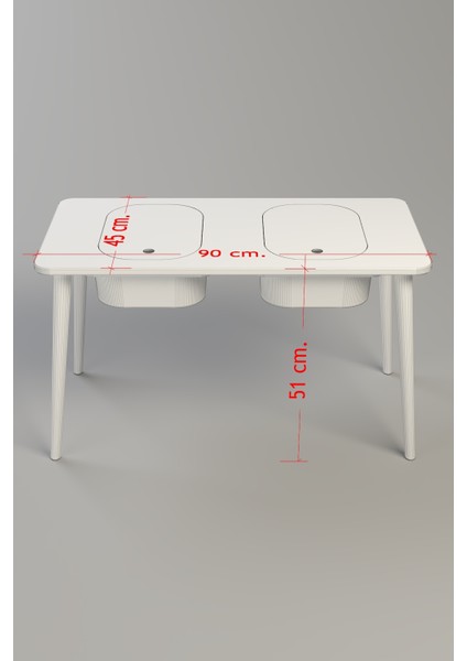 Çocuk Oyun ve Aktivite Masası - 2 Sandalye fırsatları
