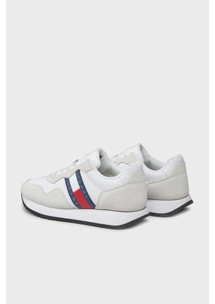 Tommy Hilfiger Logolu Deri Sneaker Ayakkabı Bayan Ayakkabı EN0EN02510 Ybs