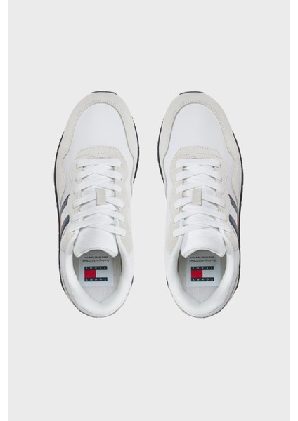 Tommy Hilfiger Logolu Deri Sneaker Ayakkabı Bayan Ayakkabı EN0EN02510 Ybs