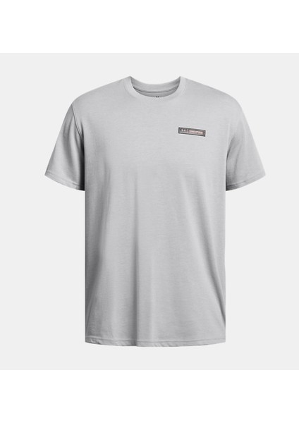 UA HW Armour Label SS 1382831-011 ERKEK Gri Tişört modelleri
