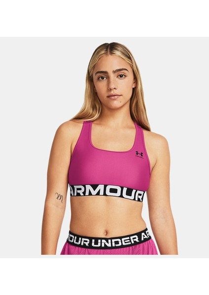 Kadın HeatGear® Armor Mid Branded Spor Sütyeni 1383544-686