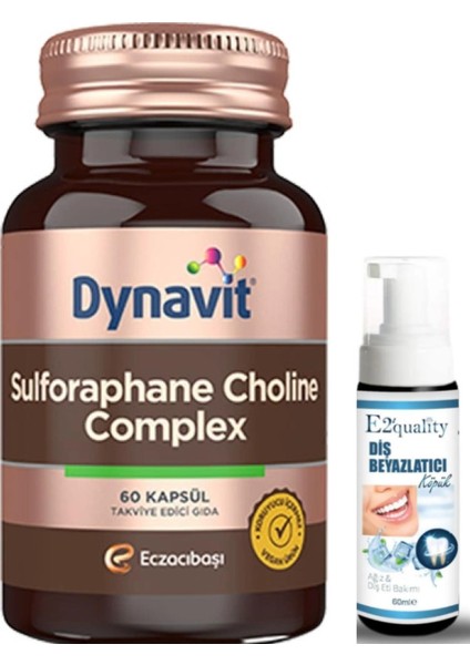 Eczacıbaşı Dynavit Sulforaphane Choline Complex 60 Kapsül- Diş Beyazlatıcı Köpük