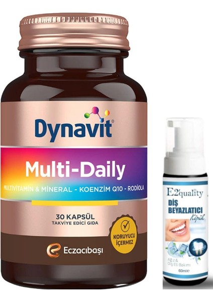 Eczacıbaşı Dynavit Multi Daily 30 Kapsül - Diş Beyazlatıcı Köpük