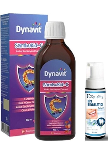Eczacıbaşı Dynavit Sambukid-C Sıvı Takviye Edici Gıda 150 Ml - Diş Beyazlatıcı Köpük