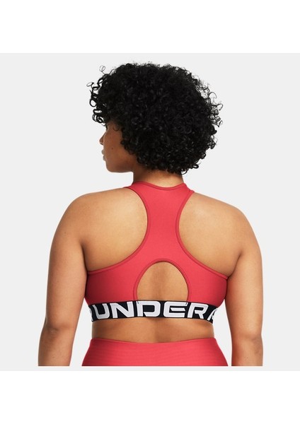 Kadın HeatGear® Armor Mid Branded Spor Sütyeni 1383544-814