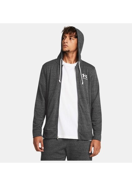 Erkek UA Rival Terry Tam Boy Fermuarlı 1370409-025