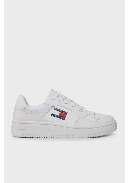 Tommy Hilfiger Logolu Deri Sneaker Ayakkabı Bayan Ayakkabı EN0EN02505 Ybs