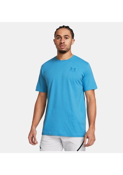 Erkek UA Sportstyle Left Chest Kısa Kollu Tişört 1326799-434