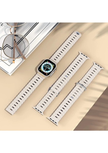 Apple Watch Uyumlu 38MM 40MM 41MM 1/2/3/4/5/6/se/7/8/9 Kordon Ocean Loop Kordon