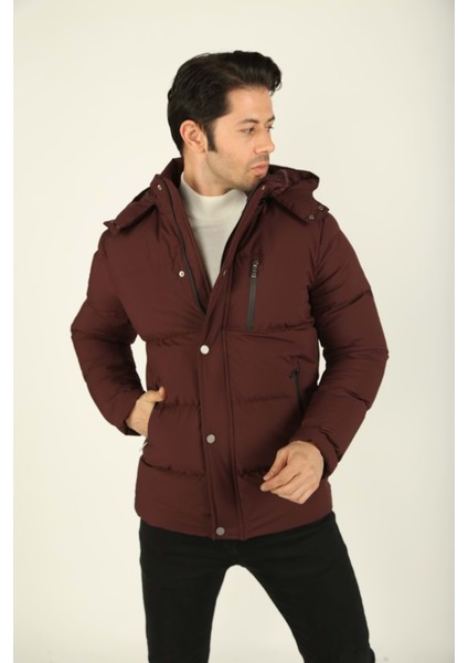 Erkek Giyim Şişme Mont - Brango - 80170 - Bordo - Xxxl indirimleri