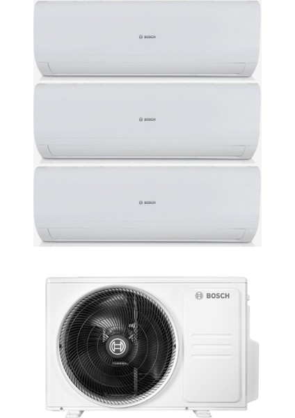 A++ 28000 BTU 1 Dış + 3 Iç Ünite (9000 + 2X12000 BTU) Multi Inverter Klima