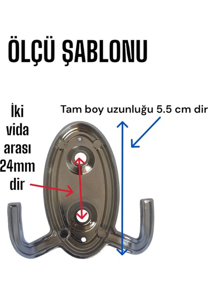 6 Adet Seç Askı Krom Portmanto Askı Vestiyer Duvar Askısı Metal Dolap Elbise Askılığı modelleri