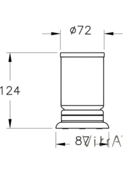 Vitra Base 300 Diş Fırçalığı