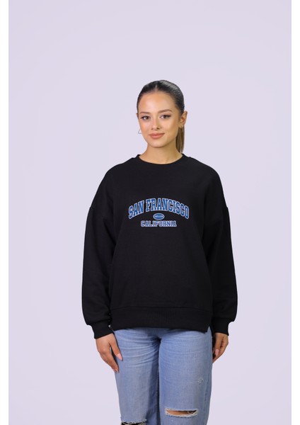 San Francısco Temalı Özel Tasarım Crop Sweatshirt