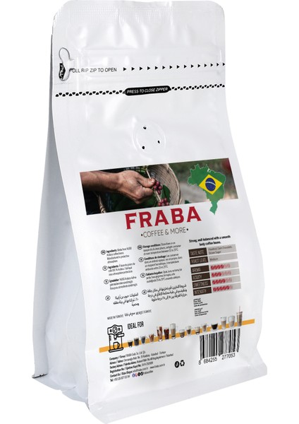 Brezilya Single Origin Espresso Çekirdek Kahve 200 gr